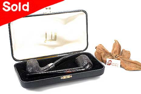 Alfred Dunhill Shell Briar 2 Pfeifen Set Estate oF